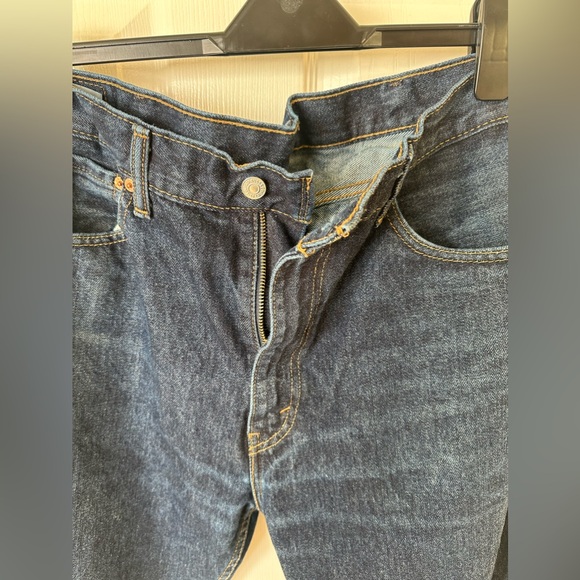 Levi's Men's 505 Jeans Dark Wash Denim Size 38x34 - Picture 3 of 9